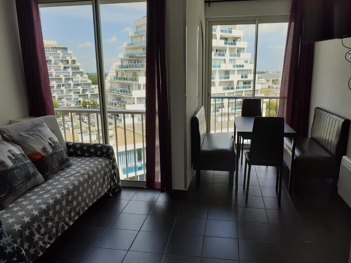 Grand studio avec vue mer à la Grande Motte - CLIM WIFI Esterno foto