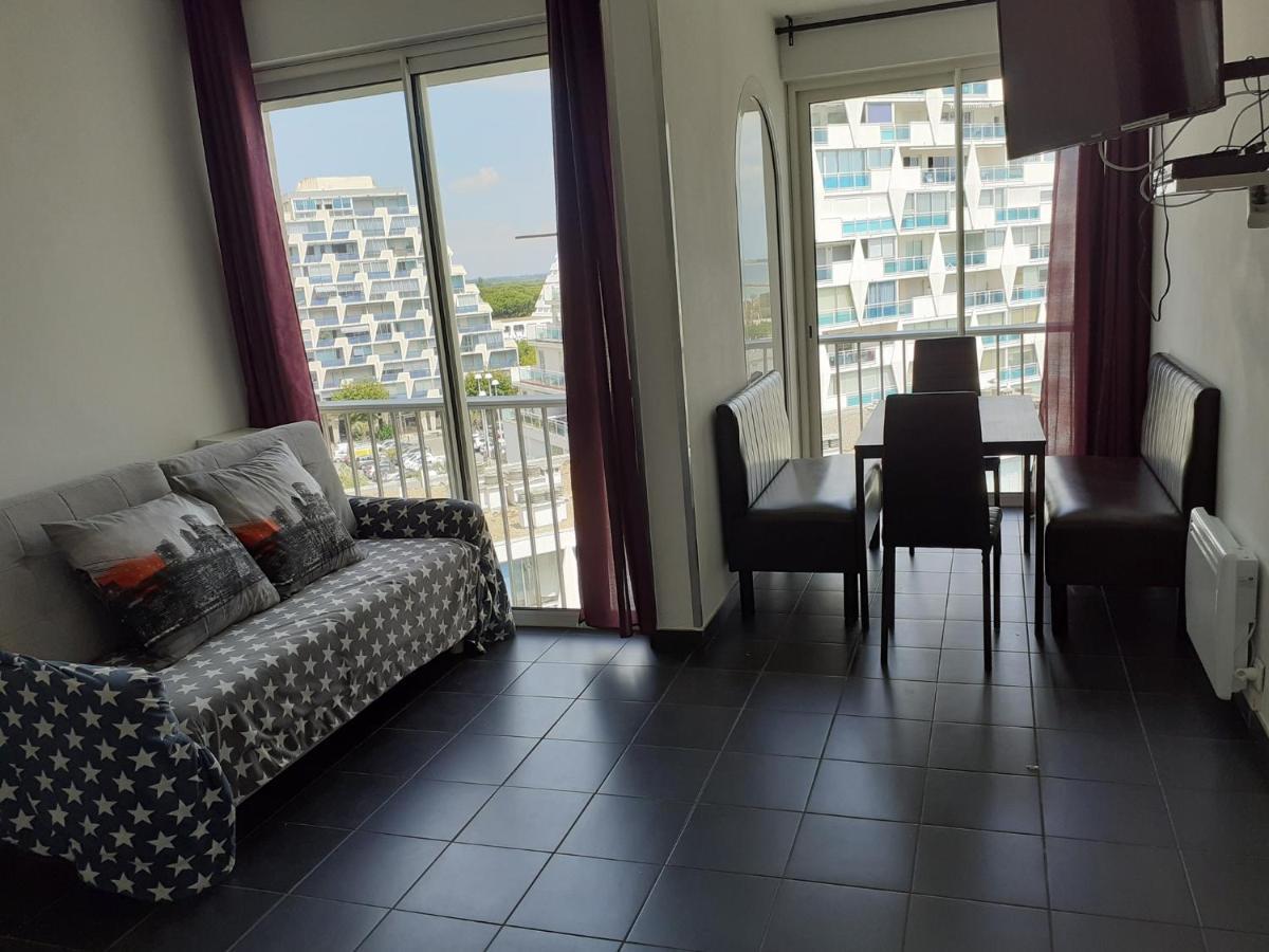 Grand studio avec vue mer à la Grande Motte - CLIM WIFI Esterno foto