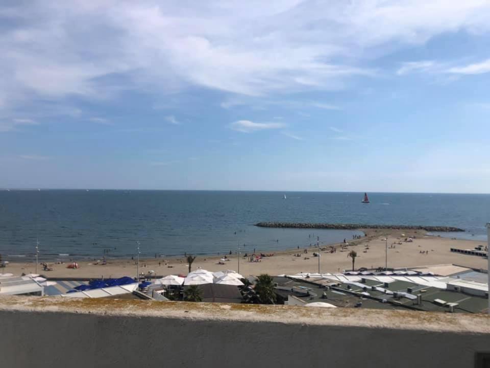 Grand studio avec vue mer à la Grande Motte - CLIM WIFI Esterno foto