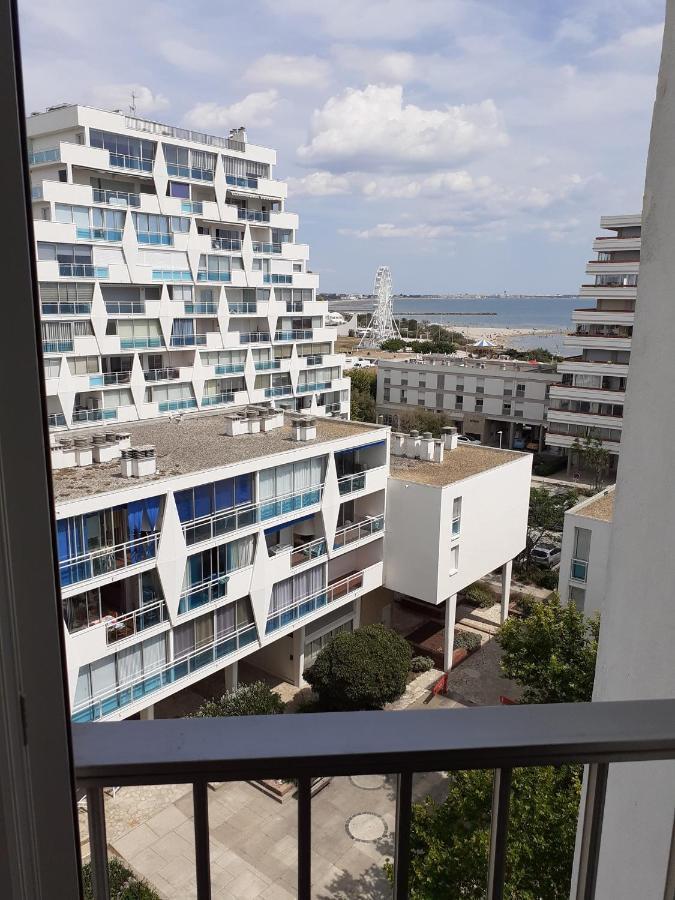 Grand studio avec vue mer à la Grande Motte - CLIM WIFI Esterno foto